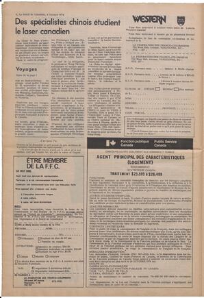 Le Soleil de Colombie, October 4, 1974, page 6