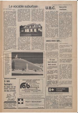 Le Soleil de Colombie, September 13, 1974, page 11