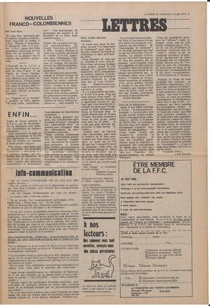 Le Soleil de Colombie, August 9, 1974, page 3