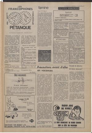 Le Soleil de Colombie, August 2, 1974, page 15