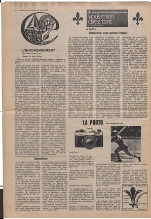 Le Soleil de Colombie, August 2, 1974, page 12