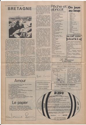 Le Soleil de Colombie, August 2, 1974, page 8