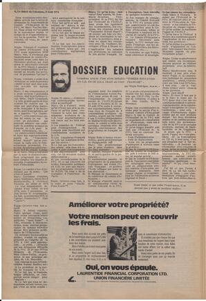 Le Soleil de Colombie, August 2, 1974, page 4