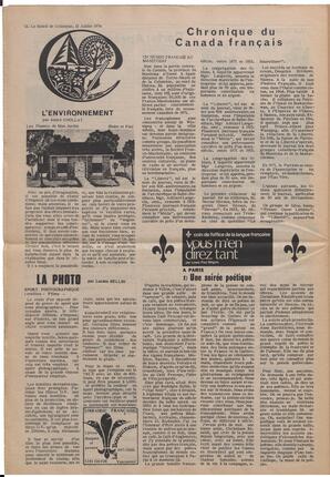 Le Soleil de Colombie, July 12, 1974, page 12