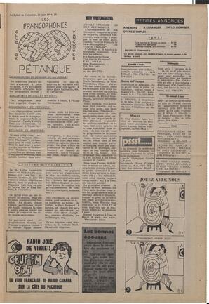 Le Soleil de Colombie, June 21, 1974, page 19