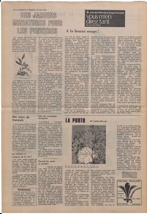 Le Soleil de Colombie, June 14, 1974, page 12
