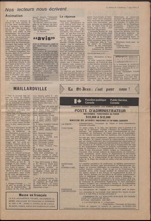 Le Soleil de Colombie, June 7, 1974, page 3