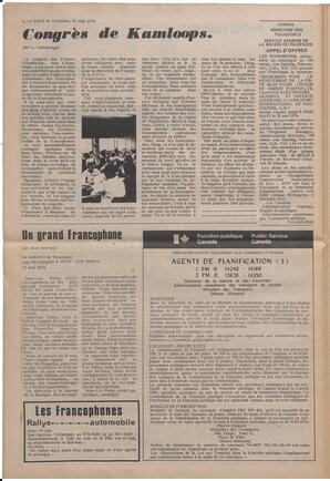 Le Soleil de Colombie, May 31, 1974, page 6