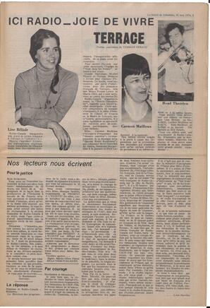 Le Soleil de Colombie, May 31, 1974, page 3