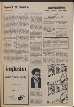 Le Soleil de Colombie, May 24, 1974, page 15