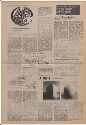 Le Soleil de Colombie, May 24, 1974, page 12