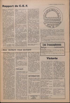 Le Soleil de Colombie, May 24, 1974, page 3