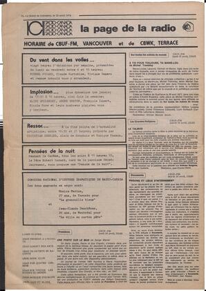 Le Soleil de Colombie, April 12, 1974, page 16