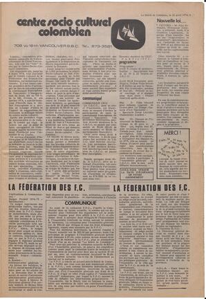 Le Soleil de Colombie, April 12, 1974, page 5