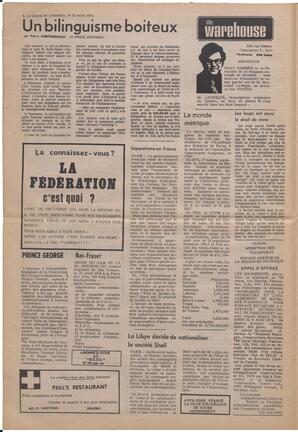 Le Soleil de Colombie, April 12, 1974, page 4