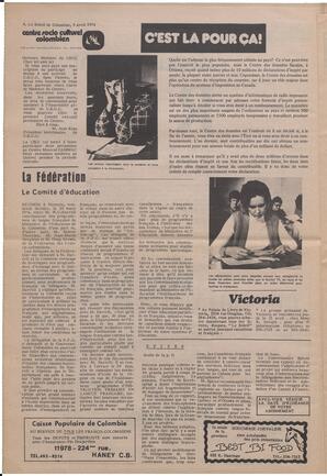 Le Soleil de Colombie, April 5, 1974, page 6