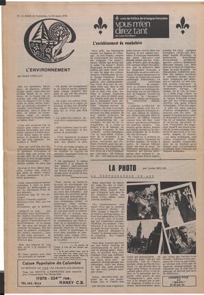 Le Soleil de Colombie, March 29, 1974, page 12