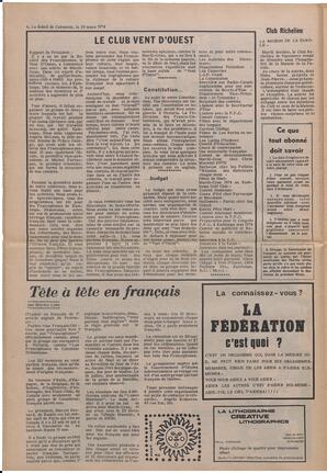 Le Soleil de Colombie, March 29, 1974, page 6
