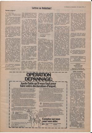 Le Soleil de Colombie, March 22, 1974, page 3