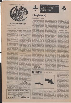 Le Soleil de Colombie, March 15, 1974, page 12