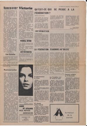 Le Soleil de Colombie, March 15, 1974, page 3