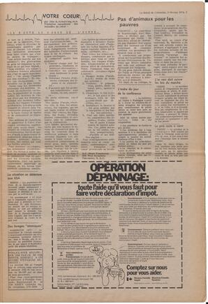 Le Soleil de Colombie, February 8, 1974, page 5