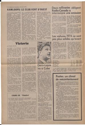 Le Soleil de Colombie, February 8, 1974, page 4
