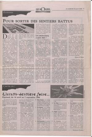 Le Soleil de Colombie-Britannique, April 24, 1998, page 7