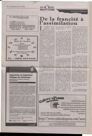 Le Soleil de Colombie-Britannique, April 24, 1998, page 2