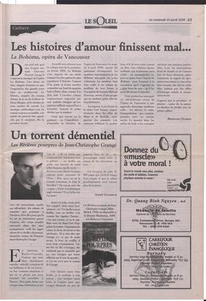 Le Soleil de Colombie-Britannique, April 10, 1998, page 23