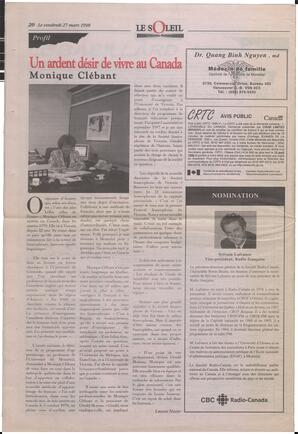 Le Soleil de Colombie-Britannique, March 27, 1998, page 20