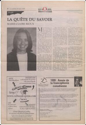 Le Soleil de Colombie-Britannique, March 20, 1998, page 16