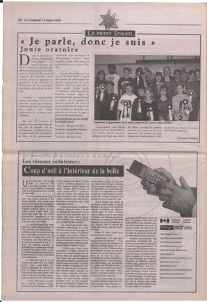 Le Soleil de Colombie-Britannique, March 13, 1998, page 14