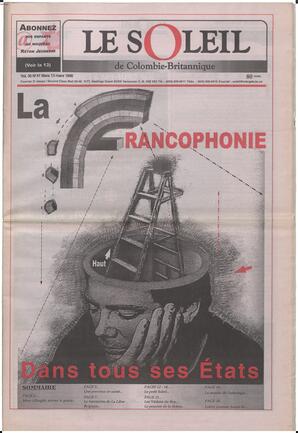 Le Soleil de Colombie-Britannique, March 13, 1998, page 1