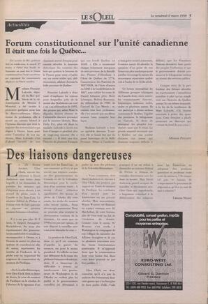 Le Soleil de Colombie-Britannique, March 6, 1998, page 5