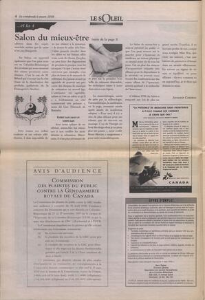 Le Soleil de Colombie-Britannique, March 6, 1998, page 4