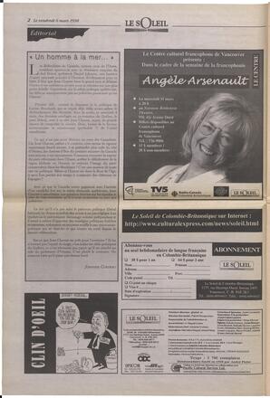 Le Soleil de Colombie-Britannique, March 6, 1998, page 2
