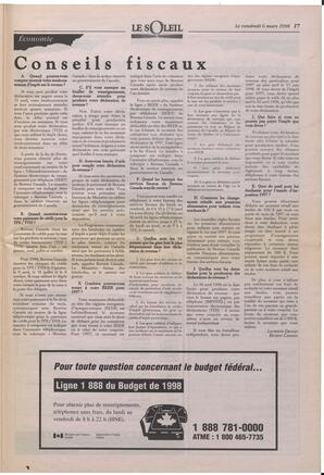 Le Soleil de Colombie-Britannique, March 6, 1998, page 17