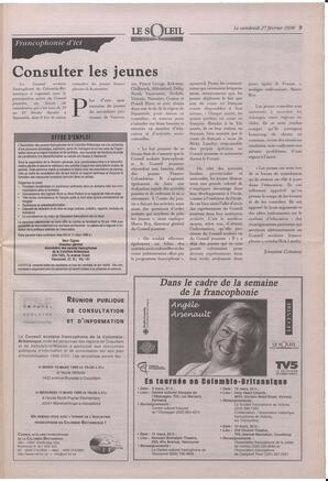 Le Soleil de Colombie-Britannique, February 27, 1998, page 9
