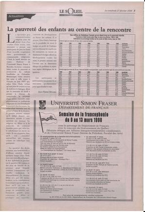 Le Soleil de Colombie-Britannique, February 27, 1998, page 5