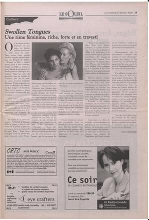 Le Soleil de Colombie-Britannique, February 27, 1998, page 15