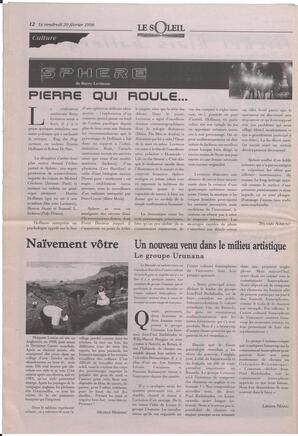 Le Soleil de Colombie-Britannique, February 20, 1998, page 12