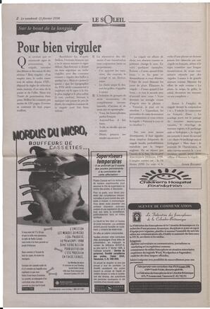 Le Soleil de Colombie-Britannique, February 13, 1998, page 2