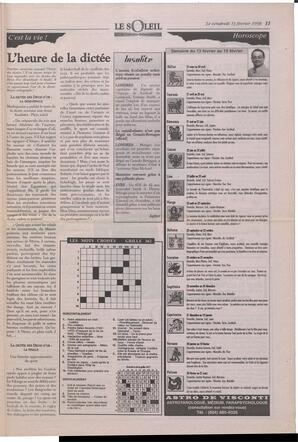 Le Soleil de Colombie-Britannique, February 13, 1998, page 11