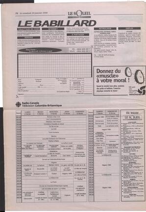 Le Soleil de Colombie-Britannique, January 30, 1998, page 14