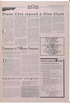 Le Soleil de Colombie-Britannique, January 23, 1998, page 9