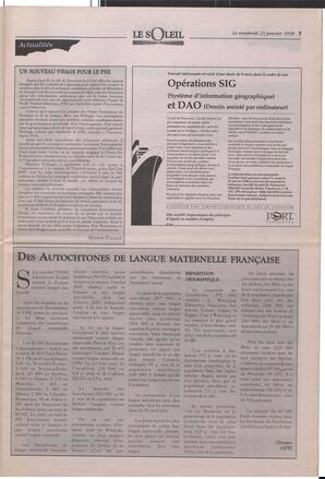 Le Soleil de Colombie-Britannique, January 23, 1998, page 5