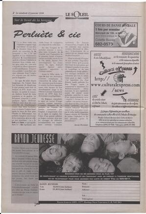 Le Soleil de Colombie-Britannique, January 23, 1998, page 2