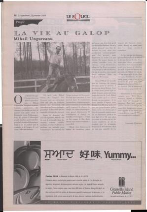 Le Soleil de Colombie-Britannique, January 23, 1998, page 16