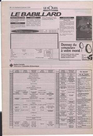 Le Soleil de Colombie-Britannique, January 23, 1998, page 14